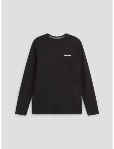 camiseta Patagonia LOGO RESPONSIBILI-TEE negro hombre reciclada - MARFRANC