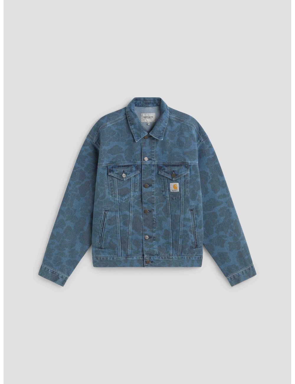 Chaqueta Duck Helston de Carhartt WIP en denim "Duck Blue Bleached" - MARFRANC Chaqueta Duck Helston de Carhartt WIP en denim "Duck Blue Bleached" - MARFRANC