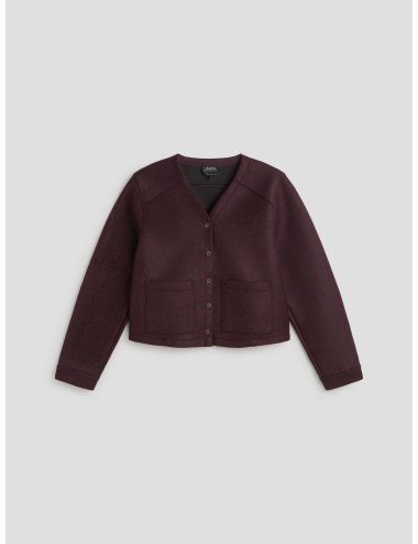 Chaqueta de mujer Aurelie de A.P.C. en color burdeos - MARFRANC