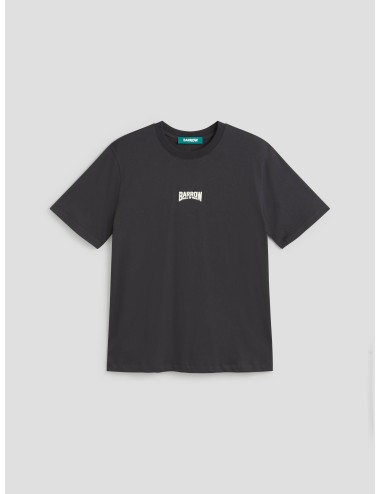 Camiseta de hombre de la marca Barrow en color negro con un estilo gráfico irreverente y urbano - MARFRANC