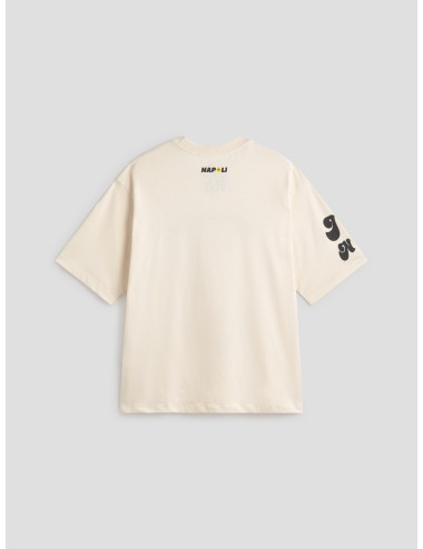 Camiseta oversize de hombre de la marca Barrow en color beige - MARFRANC