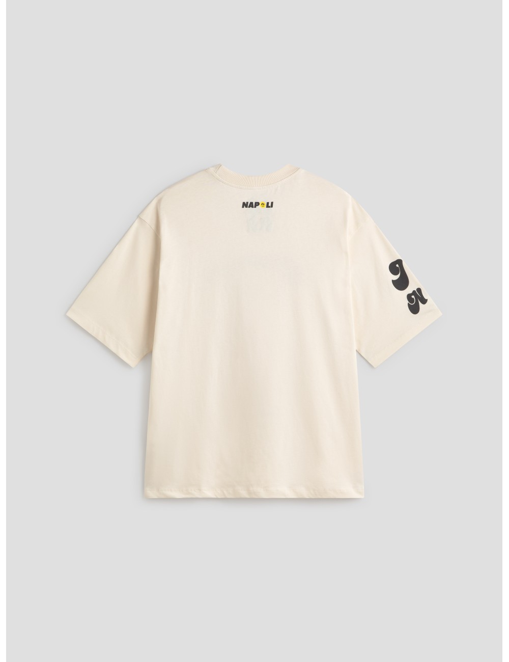 Camiseta oversize de hombre de la marca Barrow en color beige - MARFRANC Camiseta oversize de hombre de la marca Barrow en color beige - MARFRANC