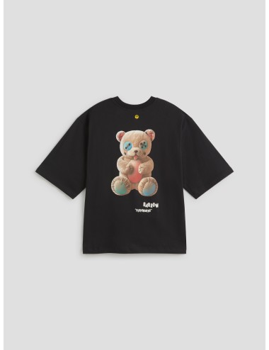 Camiseta de hombre Barrow en color negro con diseño oversize y estilo gráfico característico de la marca - MARFRANC