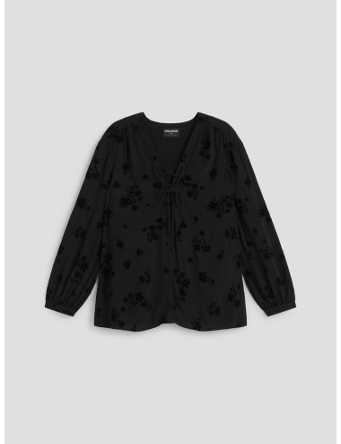 Camisa negra de mujer Tamela de Zadig & Voltaire - MARFRANC