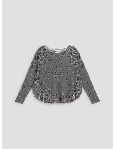 Jersey de cachemir Mela Bandana Bico en color gris de Kujten - MARFRANC