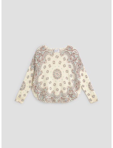 Jersey de cachemir Mela Bandana Bico en color beige de Kujten - MARFRANC