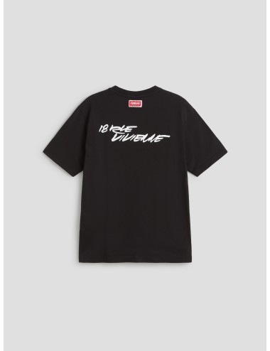 Camiseta negra para hombre Kenzo x Futura 2000 - MARFRANC