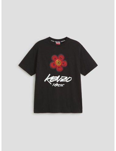 Camiseta negra para hombre Kenzo x Futura 2000 - MARFRANC