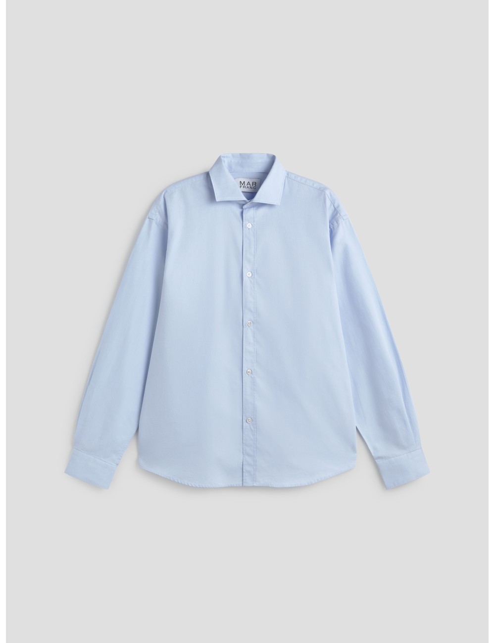 camisa azul claro algodón hombre MARFRANC