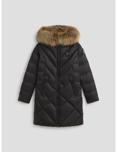 Abrigo largo para mujer modelo Althea de Blauer USA en color negro - MARFRANC