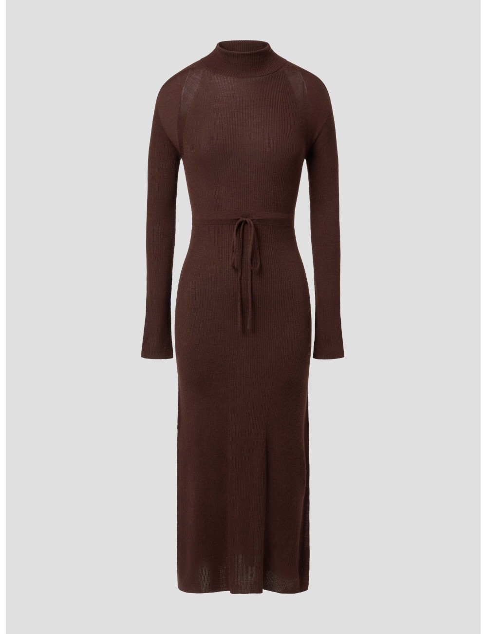 Vestido Marianna A.P.C. marrón mujer largo lana canalé - MARFRANC Vestido Marianna A.P.C. marrón mujer largo lana canalé - MARFRANC
