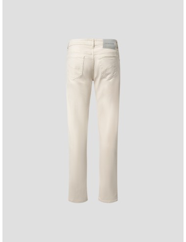 Pantalón Brad Jacob Cohën off white mujer – detalle lujo discreto - MARFRANC