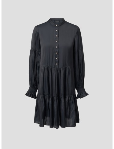 Vestido corto negro de mujer Randy Satin de Zadig & Voltaire - MARFRANC
