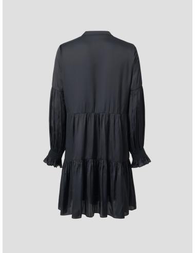 Vestido corto negro de mujer Randy Satin de Zadig & Voltaire - MARFRANC