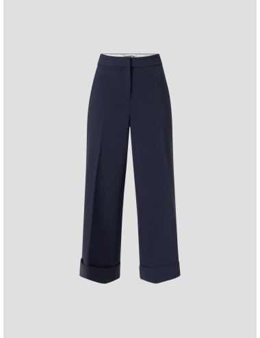 Pantalón cropped mujer Essentiel Antwerp IMO en color navy - MARFRANC