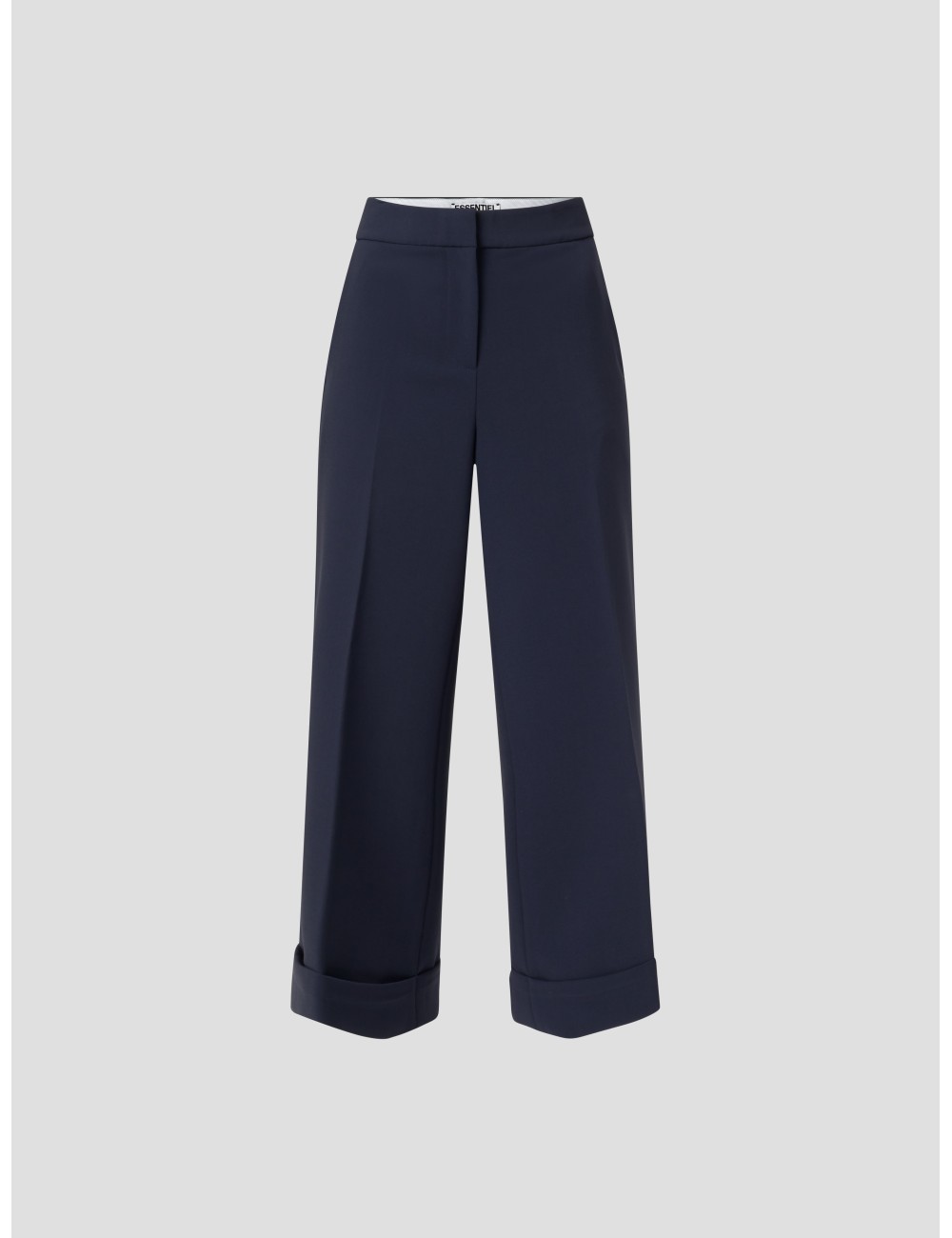Pantalón cropped mujer Essentiel Antwerp IMO en color navy - MARFRANC