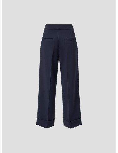 Pantalón cropped mujer Essentiel Antwerp IMO en color navy - MARFRANC
