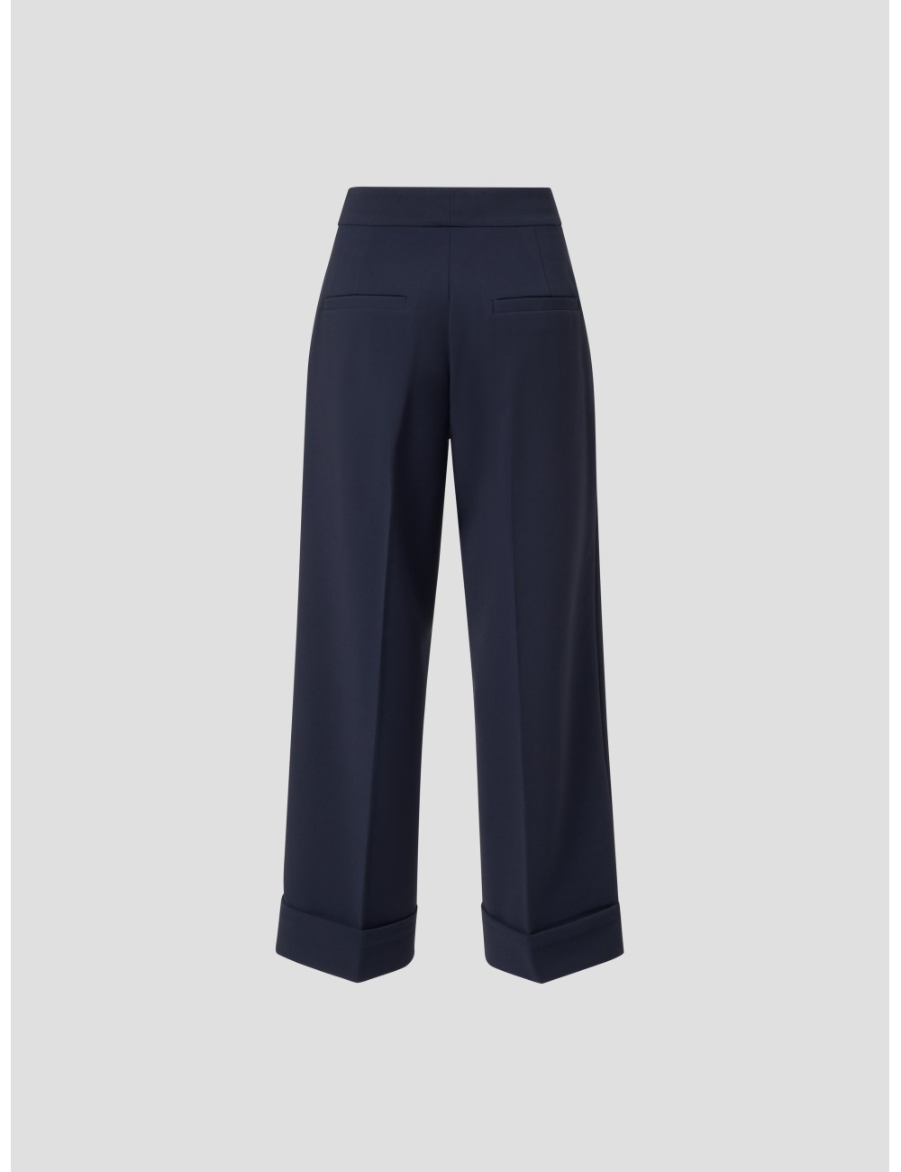 Pantalón cropped mujer Essentiel Antwerp IMO en color navy - MARFRANC