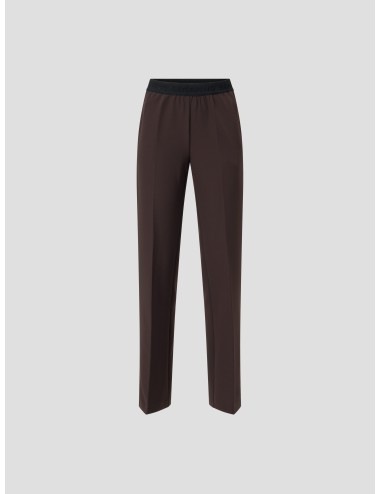 Pantalones Ermanno Firenze para mujer en color marrón oscuro - MARFRANC