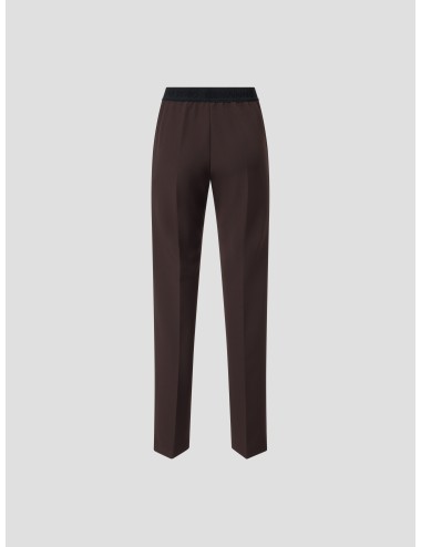 Pantalones Ermanno Firenze para mujer en color marrón oscuro - MARFRANC