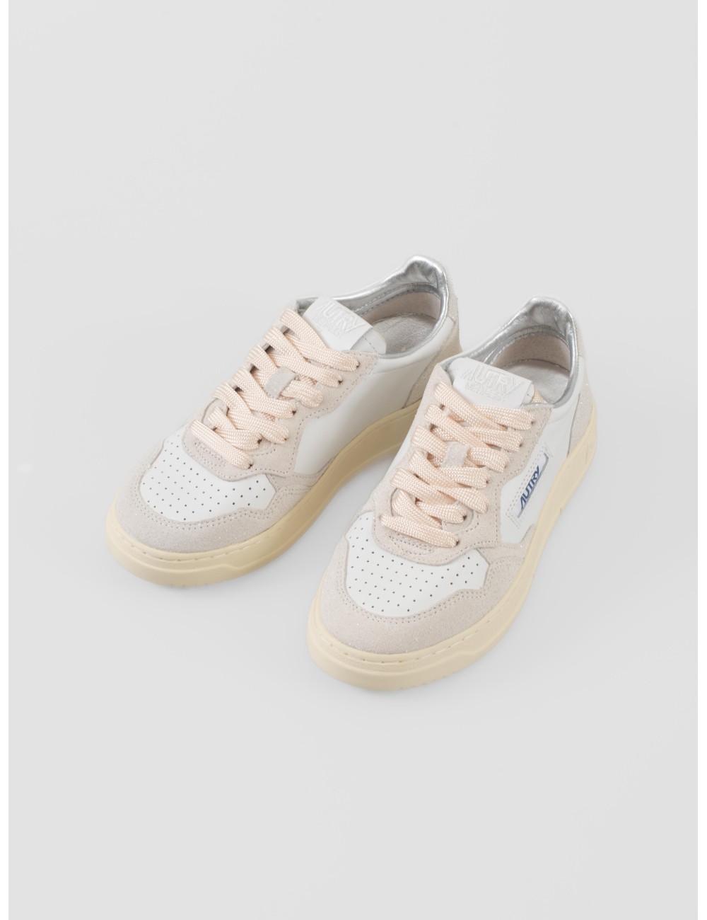 Sneakers Autry Medalist Low mujer blanco glitter piel - MARFRANC Sneakers Autry Medalist Low mujer blanco glitter piel - MARFRANC