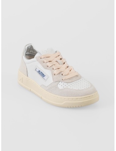 Sneakers Autry Medalist Low mujer blanco glitter piel - MARFRANC