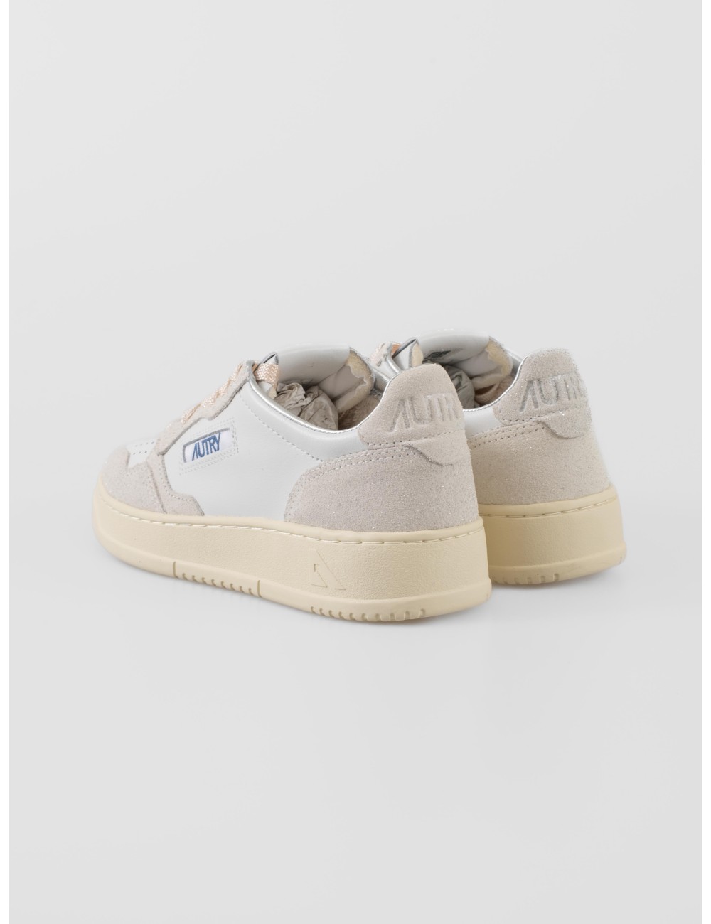 Sneakers Autry Medalist Low mujer blanco glitter piel - MARFRANC Sneakers Autry Medalist Low mujer blanco glitter piel - MARFRANC