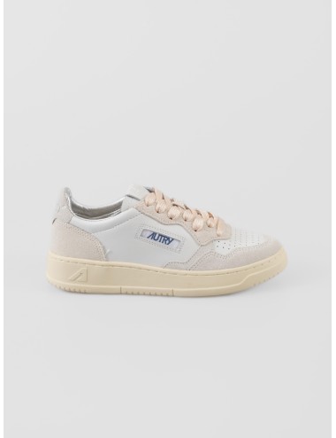Sneakers Autry Medalist Low mujer blanco glitter piel - MARFRANC