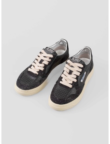 Sneakers Autry Medalist Low mujer negro off-black piel - MARFRANC