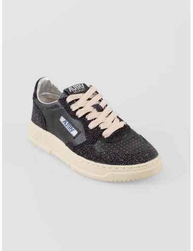 Sneakers Autry Medalist Low mujer negro off-black piel - MARFRANC