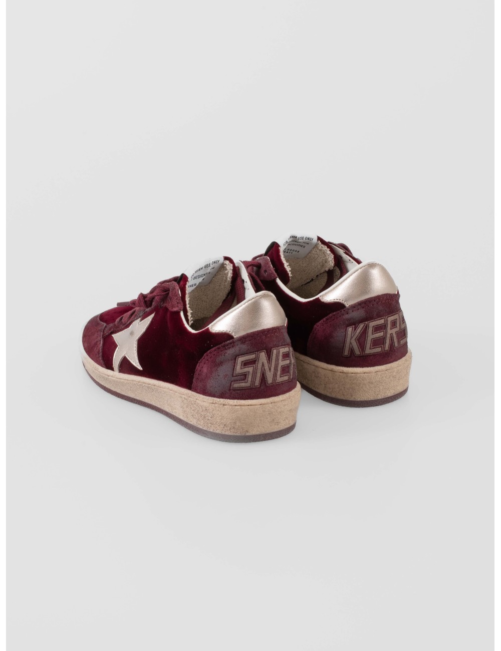 Golden Goose Ball Star mujer Ruby Red Silver terciopelo estrella plateada - MARFRANC Golden Goose Ball Star mujer Ruby Red Silver terciopelo estrella plateada - MARFRANC