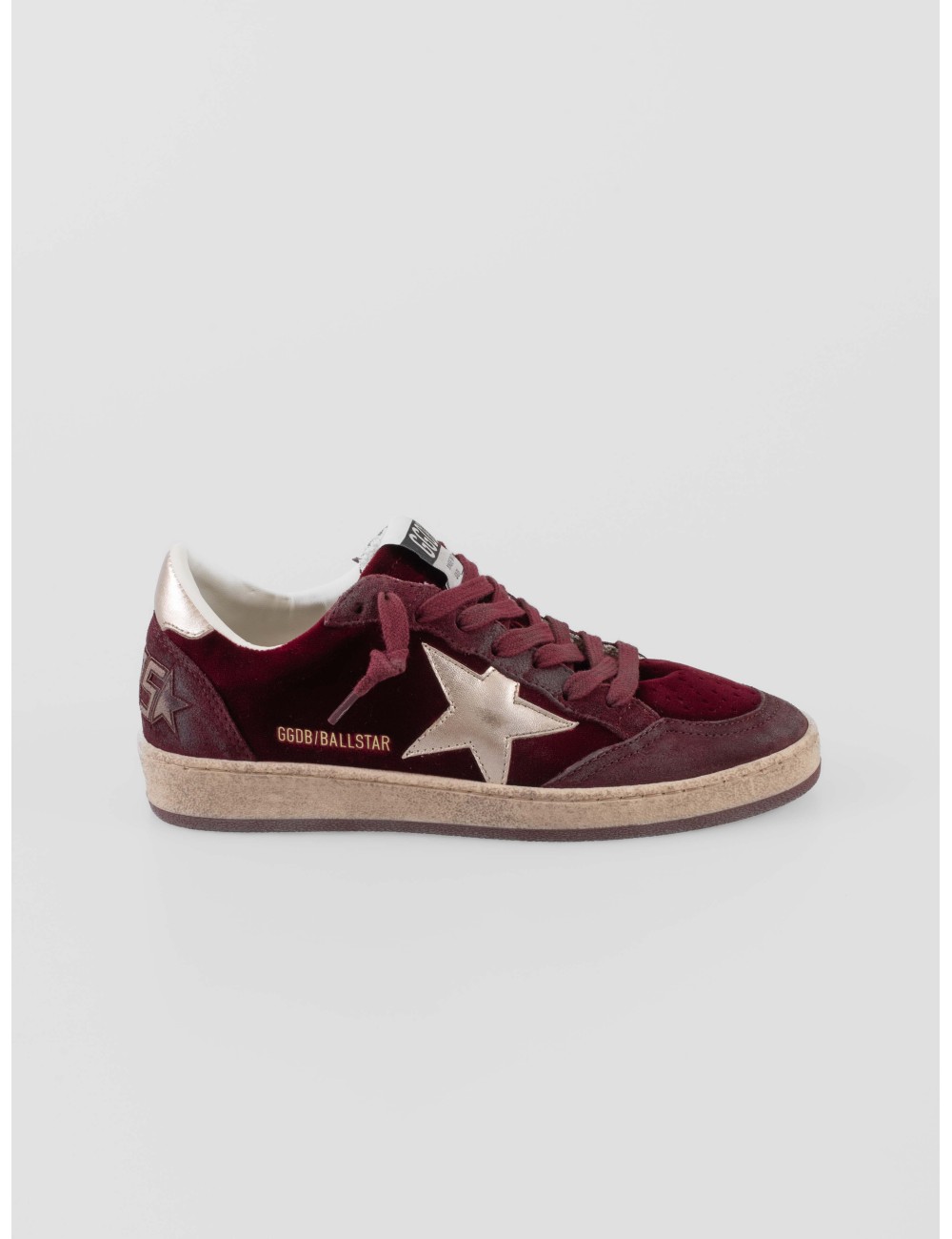 Golden Goose Ball Star mujer Ruby Red Silver terciopelo estrella plateada - MARFRANC Golden Goose Ball Star mujer Ruby Red Silver terciopelo estrella plateada - MARFRANC