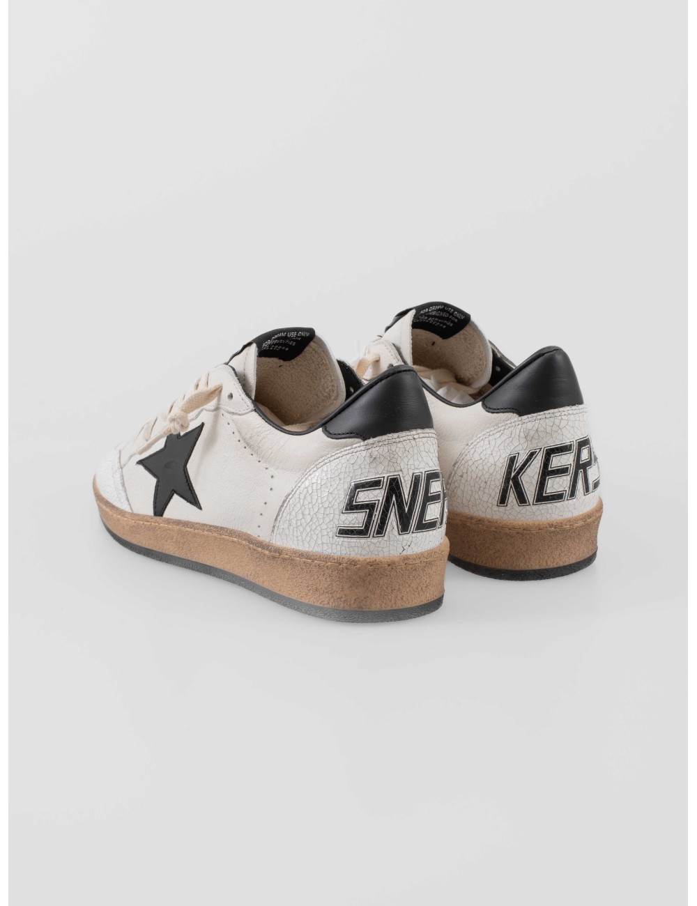 Golden Goose Ball Star hombre White Black cuero envejecido - MARFRANC Golden Goose Ball Star hombre White Black cuero envejecido - MARFRANC