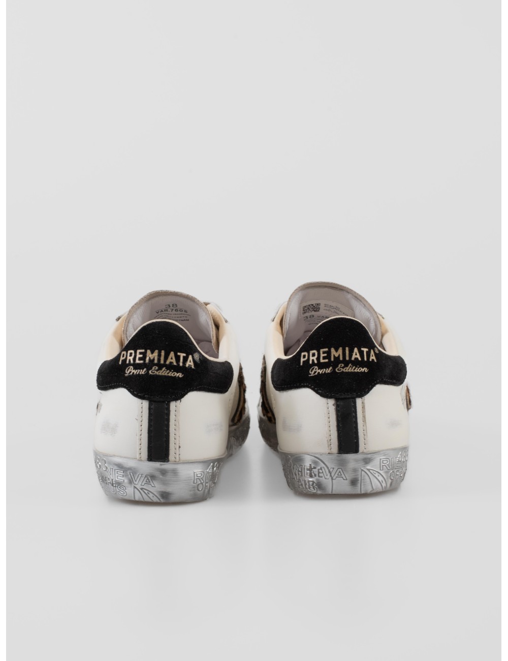 Premiata Stevend mujer blanca glitter piel potro animal print suela plateada - MARFRANC Premiata Stevend mujer blanca glitter piel potro animal print suela plateada - MARFRANC