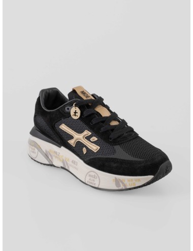 Premiata Moerund 7799 mujer zapatilla negra malla técnica suela personalizada - MARFRANC