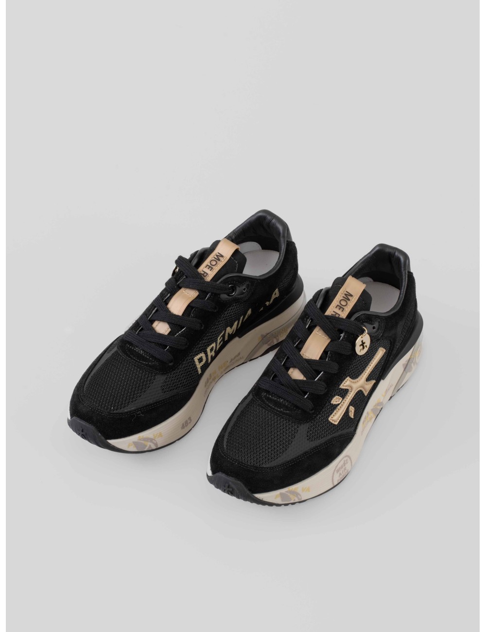Premiata Moerund 7799 mujer zapatilla negra malla técnica suela personalizada - MARFRANC Premiata Moerund 7799 mujer zapatilla negra malla técnica suela personalizada - MARFRANC
