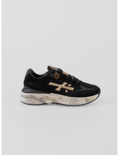 Premiata Moerund 7799 mujer zapatilla negra malla técnica suela personalizada - MARFRANC