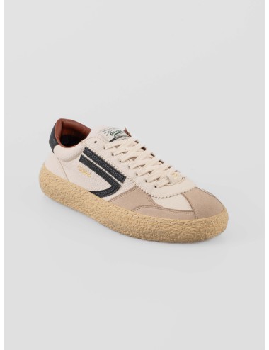 Puraai 1.01 Vintage Osso sneaker vegana hombre blanco hueso - MARFRANC