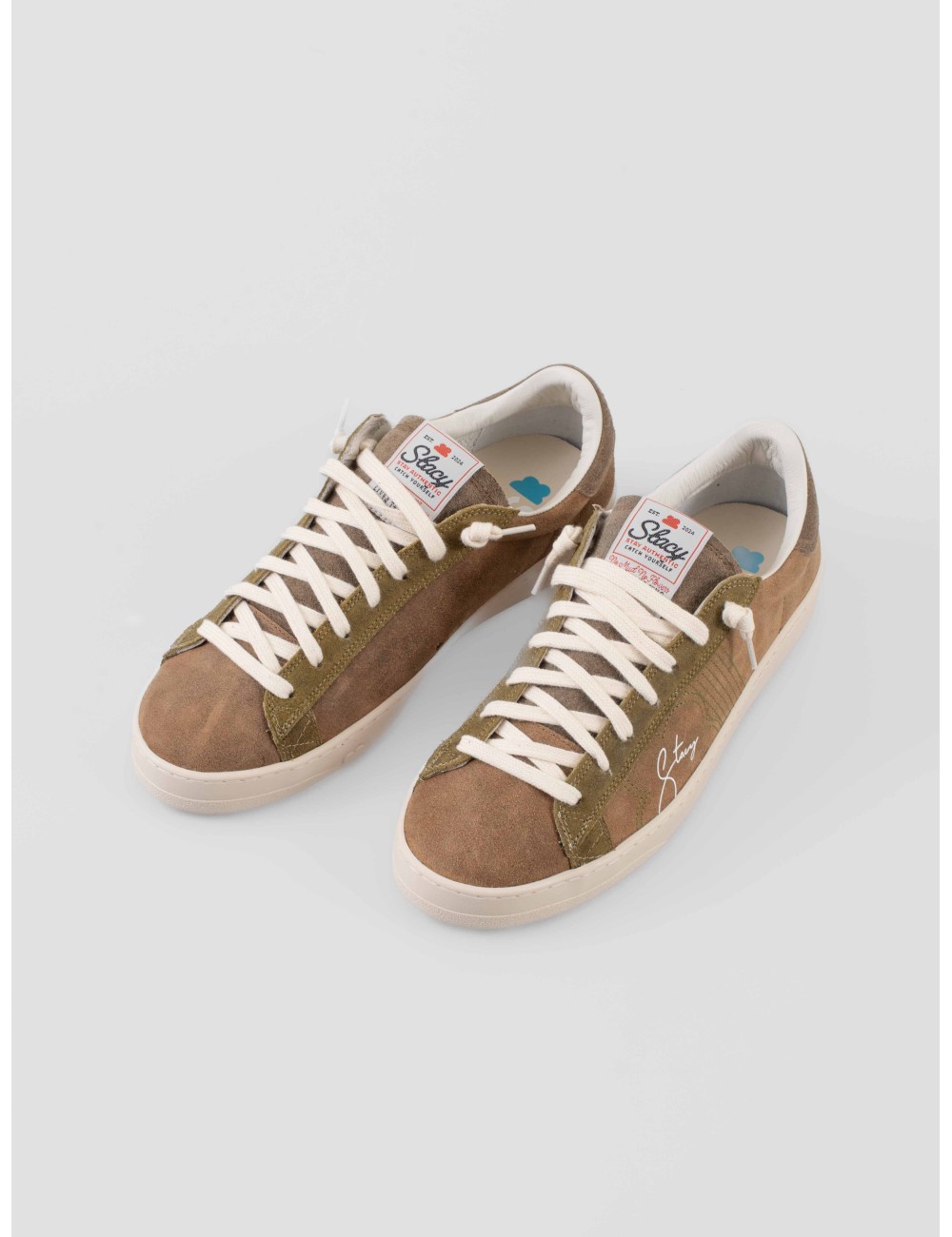 Stacy F25 Rose Mud sneaker hombre ante marrón grisáceo suela crema - MARFRANC Stacy F25 Rose Mud sneaker hombre ante marrón grisáceo suela crema - MARFRANC