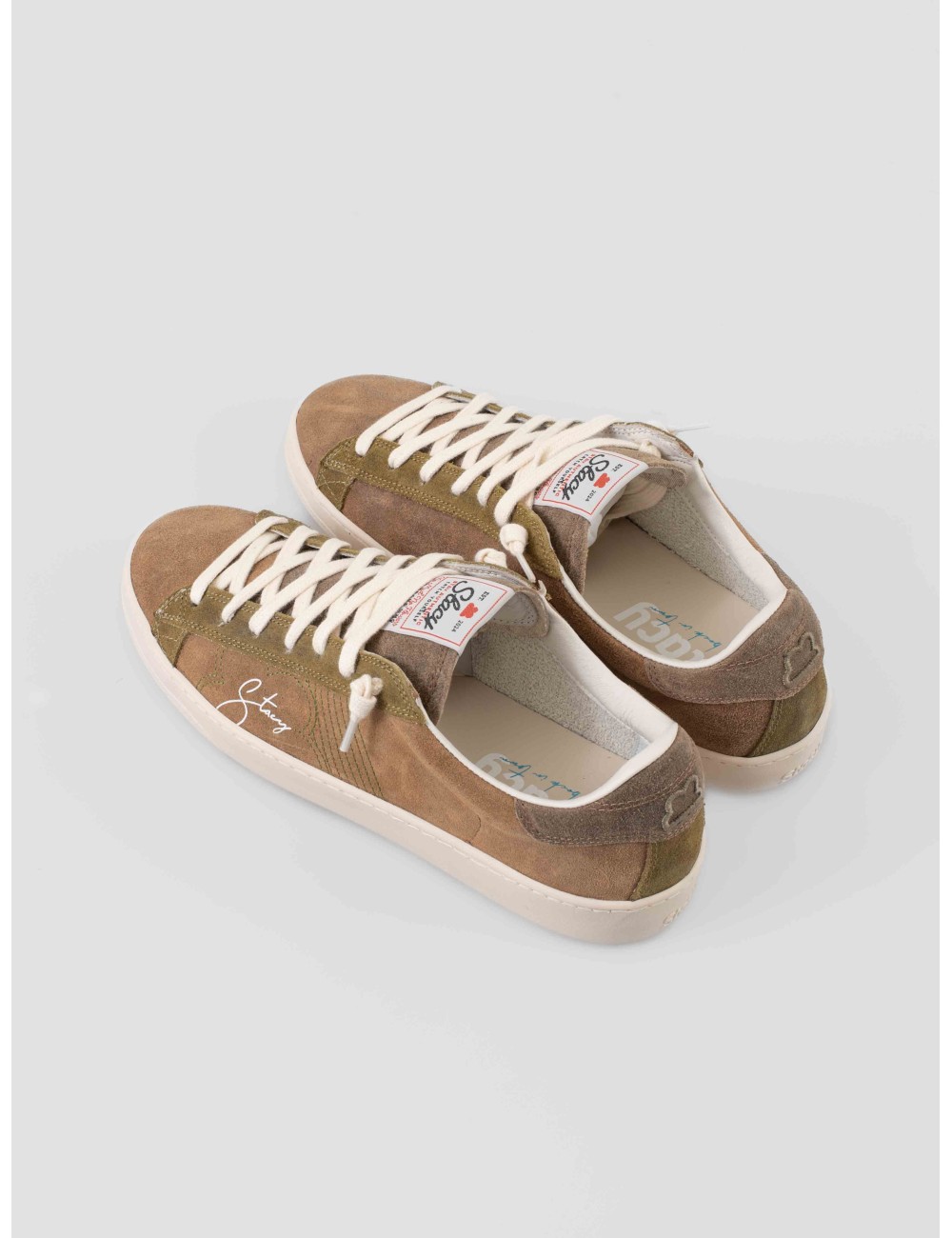 Stacy F25 Rose Mud sneaker hombre ante marrón grisáceo suela crema - MARFRANC Stacy F25 Rose Mud sneaker hombre ante marrón grisáceo suela crema - MARFRANC