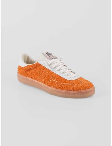 Stacy F25 Lotus Old Orange sneaker hombre ante rizado naranja suela goma translúcida - MARFRANC