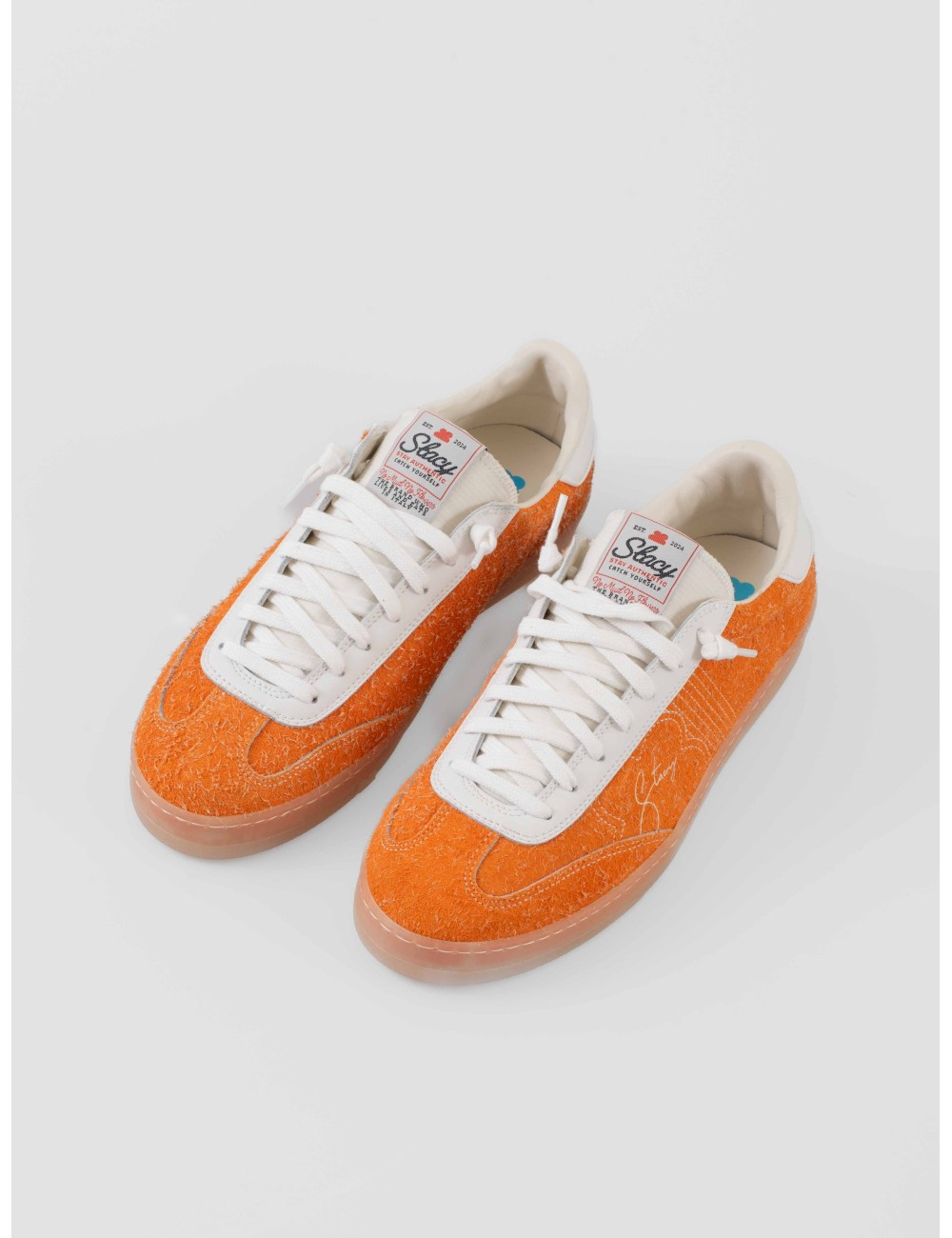 Stacy F25 Lotus Old Orange sneaker hombre ante rizado naranja suela goma translúcida - MARFRANC Stacy F25 Lotus Old Orange sneaker hombre ante rizado naranja suela goma translúcida - MARFRANC