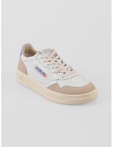 Autry Medalist Low mujer piel blanca ante beige talón azul
- MARFRANC