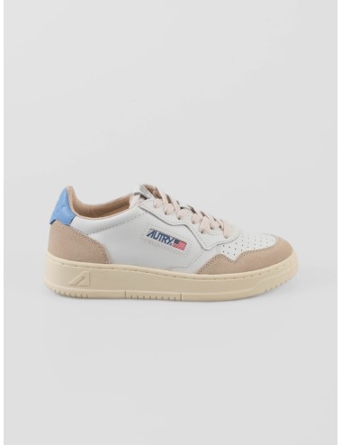 Autry Medalist Low mujer piel blanca ante beige talón azul
- MARFRANC