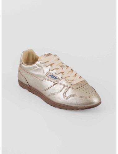 Autry Windspin Low mujer cuero plata laminated ivory
 - MARFRANC