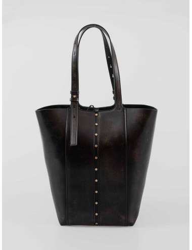 Bolso Golden Goose Shopping 24.7 NS cuero vintage negro mujer
 - MARFRANC
