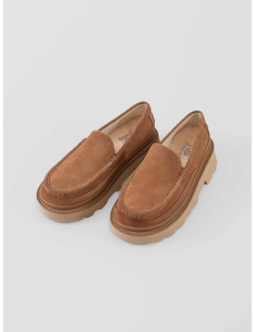Zapato UGG Ascot Lug hombre Chestnut ante suela lug EVA - MARFRANC