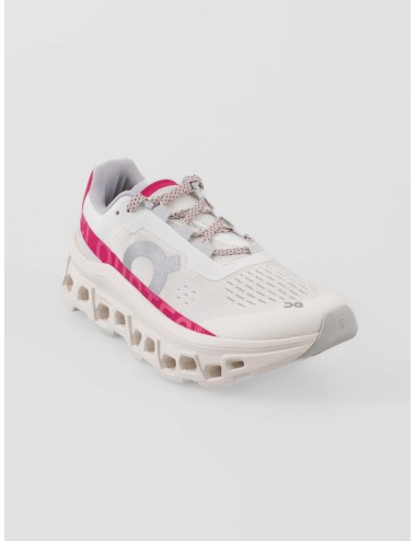 Sneaker On Running Cloudmonster mujer Ivory Grenadine amortiguación CloudTec - MARFRANC
