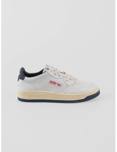 Sneakers Autry Medalist Low Man M Kitsuné hombre White Blue colaboración edición limitada - MARFRANC