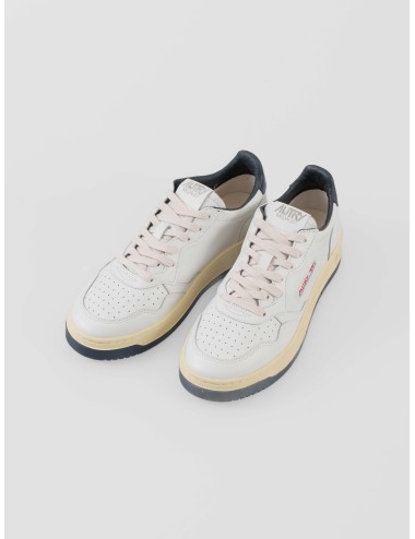 Sneakers Autry Medalist Low Man M Kitsuné hombre White Blue colaboración edición limitada - MARFRANC